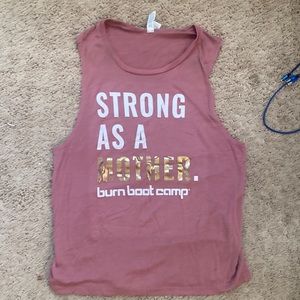 Burn boot camp Strong as a mother muscle T large